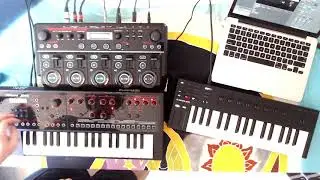 BEEP BEEP DEEP SLEEP : Improvised synth loop track using Roland JDXI, Mainstage & Boss RC505