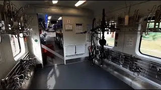 Przedział rowerowy w wagonie 168A - PKP Intercity / Bicycle compartment in wagon 168A- PKP Intercity