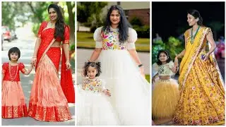Latest Mom and Daughter Matching Outfits 2024|Mother and Daughter Matching Dress Ideas 2024