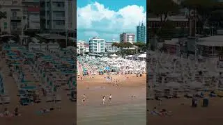Lido Di Jesolo beach Italy 🇮🇹 4K#travel #italy #dji#jesolo