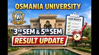 Osmania University 3rd and 5th semester result DECLARED||CHECK THE LINK