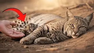 Her Cubs Were Hidden in the Dirt — The Mother Bobcat Prayed for Help