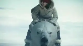 His Dark Materials &mdash; Lyra riding Iorek