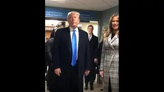 President Trump Welcomed at Pittsburgh Hospital