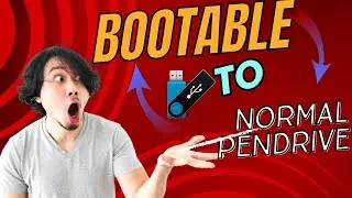 how to bootable pendrive | bootable pendrive to normal #techmotive #rufus #youtube #howto #foryou