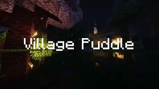 11 hours of sleeping in a village puddle while it rains- (rain sounds minecraft sleep video)