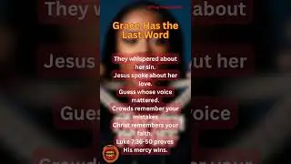 God&rsquo;s judgment is the only one that matters #GraceWins #ForgivenessFirst #PrayThenPopOff