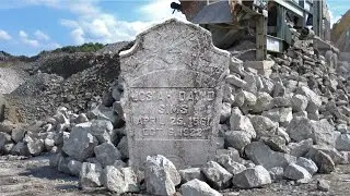 This Cemetery is Next to a Rock Quarry