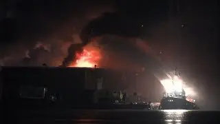 6-alarm blaze at breals out at Toronto recycling facility