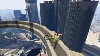 GTA 5 BMX SPIRAL HANDLEBAR GRIND RACE*