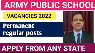ARMY SCHOOL VACANCIES 2022 I APPLY FROM ANY STATE