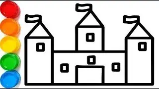 DRAW CASTLE 🏰 | HOW TO DRAW CASTLE DRAWING STEP BY STEP FOR KIDS