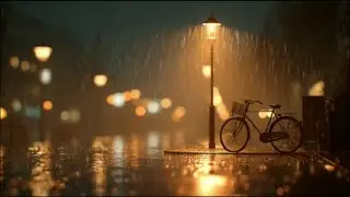 🔴Cinematic Rainy Street at Night 🌧️ | Relaxing Urban Ambience