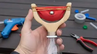 How to make Super Easy Slingshot with Plastic Bottle and Balloon