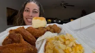 Crispy Southern Chicken Wings. Give people some Grace #mukbang #eatingshow #foodie #friedchicken 