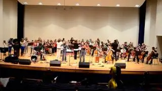 NKU String Project Students Rehearse with Harpeth Rising