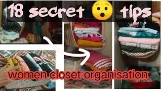 18 Secret wardrobe Organization Tips for a Clutter-Free Closet / #organisinghacks #spacesavingideas