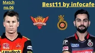 BLR VS SRH MATCH DREAM TEAM & PITCH & PLAYERS STATS & PLAYERS BATTLE BY INFOCAFE