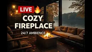 🔴 LIVE 24/7 Cozy Fireplace 🔥 Fire Sounds for Sleep, Relax & Focus
