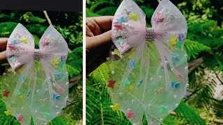 ✨✨DIY Amazing  NET Hairbow 🎀🎀 making Tutorial / Simple and Amazing hairbow making 