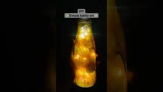 DIY- Simple lotus themed bottle art🪷