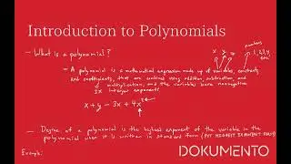 Introduction to Polynomials