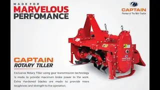 #Captain #Tractor #7G #20HP #25HP #4WD #2WD #Rotavator #Cultivator #Plough - Captain Rotavator Demo