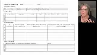 How to write a tea tasting log with a Master Guide