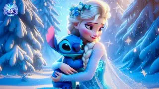 Relaxing Sleep Music with Elsa & Stitch 💤 Cure Insomnia, Stop Overthinking, Anxiety 🌙 Deep Sleep