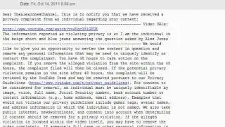 Proof of Strikes Against TheAlexJonesChannel