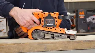 Masina de slefuit cu banda Evotools BS 1010, turatie variabila si latime de lucru de 76 mm
