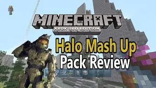 Minecraft Xbox 360 Halo Mash Up Pack Review!!