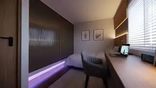 Modern Small Master Bedroom Design | Cozy Lighting & Fluted Panels Fairgrounds Master Bedroom