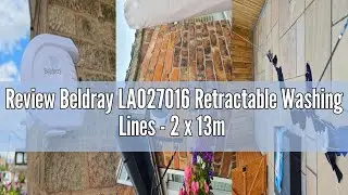 Review Beldray LA027016 Retractable Washing Lines - 2 x 13m Double Reel Clothesline, Extendable, Out