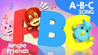 ABC Song - The Alphabet Song - Learning ABC for Children - Jungle Friends Nursery Rhymes