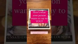 Here&rsquo;s what your person wants you to know!! #youtubereadings #lovereading