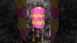 Lantern making with paper।#papercraft।akashkandildesings #diyadecoration #Lantern