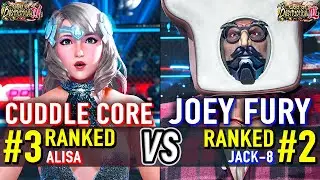 T8 🔥 CUDDLE CORE (#3 Ranked Alisa) vs JOEY FURY (#2 Ranked Jack-8) 🔥 Tekken 8 High Level Gameplay