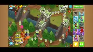 BTD6 - Odyssey Event Hard - Lakes and Rivers - Island 5 Ravine Hard Difficulty V31.2