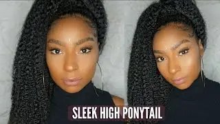 How To| Quick Sleek Ponytail on Natural Hair| JAMEXICANBEAUTY | iamLindaElaine