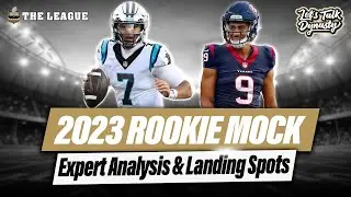 Dynasty Fantasy Football 2023: Superflex Rookie Mock Draft with NFL Landing Spots! | Stream Replay