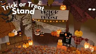 🍬 11k! trick or treating stand! [ bloxburg full build! ]