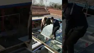 how to install glass roof celling 😲😲
