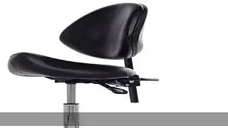 FRNIAMC Hydraulic Saddle Rolling Adjustable, Heavy-Duty (350 lbs) Stool Chair for Beauty Salon Mass