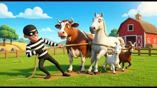 Thief in Old MacDonald&rsquo;s Farm Story | Cow & Horse Rescue | Ragged Thief Caught | Kids Cartoon