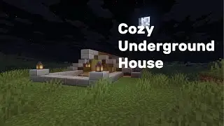 Cozy underground house Minecraft TUTORIAL #minecraft #tutorial #gaming 