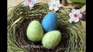 Wet Felting - Easter Eggs
