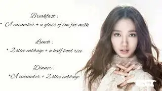 KPop idol diet Park Shin Hye for two days and i'm so...