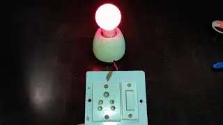 1 Socket 1 Switch 1 Bulb Holder Connection #electric #wiring #electrical #extensionsocket