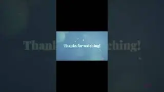 Outro template | Thanks for watching template without sound #outrotemplates #thanksforwatching
